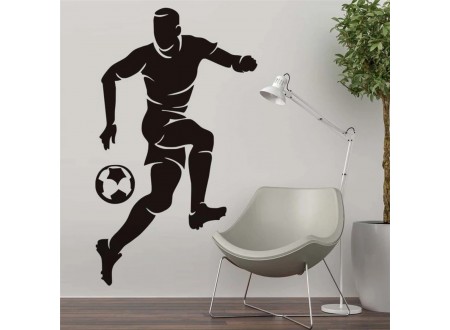 ADESIVO DE PAREDE PERSONALIZADO JOGADOR DE FUTEBOL